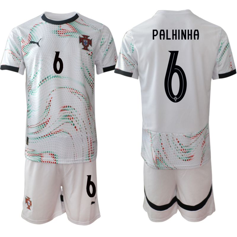 Men 2025-2026 Season Portugal away White #6 Soccer Jersey->portugal jersey->Soccer Country Jersey